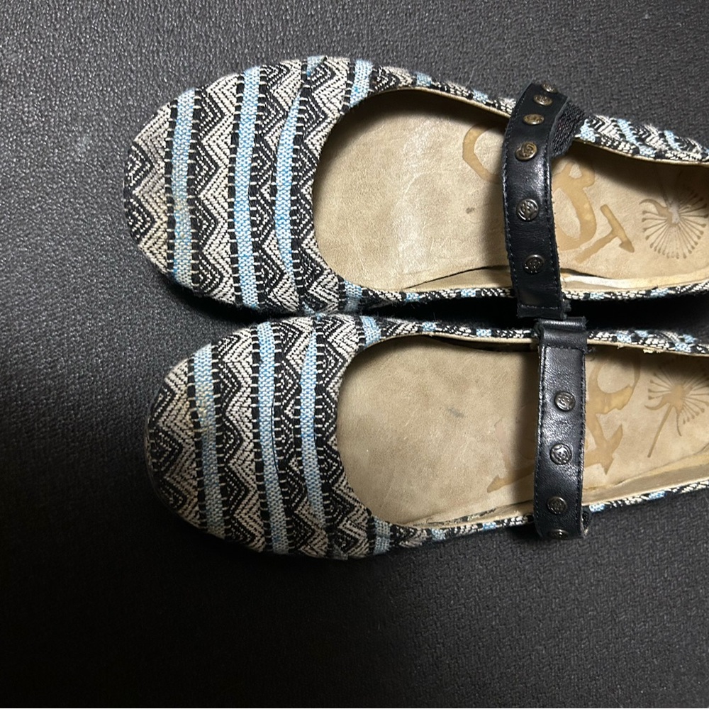 Otbt Black and Blue Women's Flats